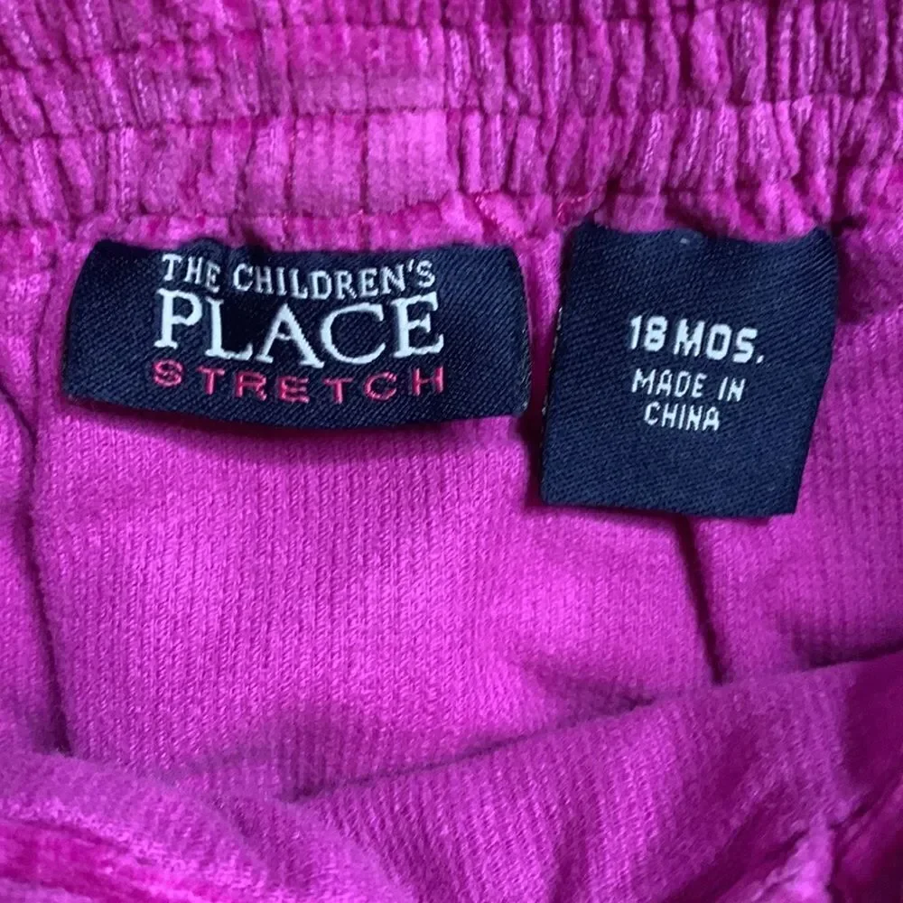Childrens place skirt 18 months corduroy fuschia purple spring cotton Valentines